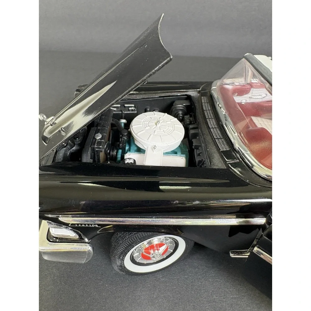 1958 Edsel Citation Convertible 1:18 Diecast Car Black Red No Box